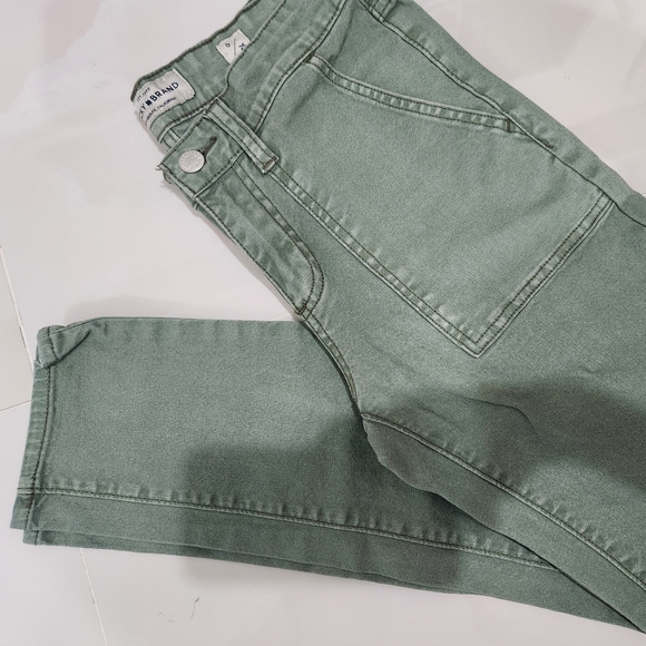 Lucky Brand Sienna Slim Boyfriend Denim 🍂 Khaki Green - Picture 10 of 10